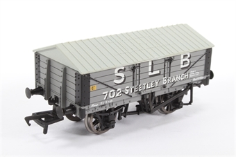 5 Plank Wagon with Steel Floor 702 in 'S L B' Grey Livery - Limted Edition of 500 Pieces for Geoffrey Allison