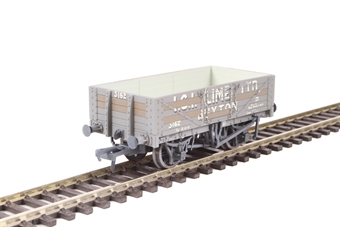 5 plank steel floor wagon with lime load in ICI Lime - weathered
