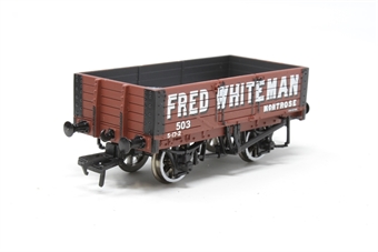 5 Plank Wagon with Wooden Floor 503 in 'Fred Whiteman' Red Livery - Limted Edition of 500 Pieces for Virgin Trains