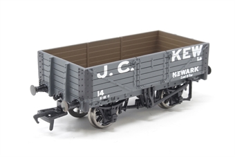 5 Plank Wagon with Wooden Floor 14 in 'J.C.Kew' Grey Livery - Limited Edition for Access Models