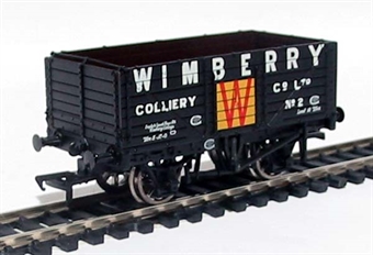 7 plank end door wagon in Wimberry Colliery livery
