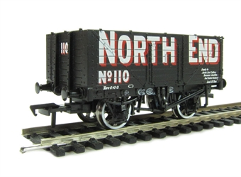 7 plank end door wagon in North End livery No110