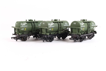 Set of three 14 ton tank wagon in Crosfield Chemicals livery