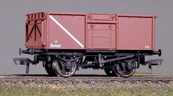16 Ton steel mineral wagon in BR bauxite with top flap doors B69007