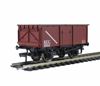 16 Ton steel mineral wagon in BR bauxite without top flap doors B564000.