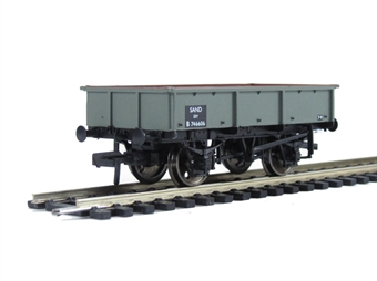 13 ton steel sand tippler wagon in BR grey