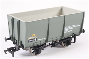 16 Ton slope sided steel tippler wagon in BR grey 