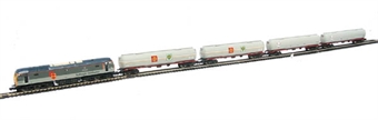 Diesel tanker freight complete train set with Class 47