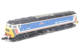 Class 47/4 47581 "Great Eastern" in original Network South East livery (Split from set)