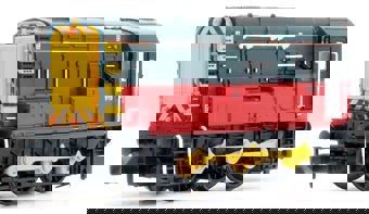 Class 08 08919 in Rail Expess Systems red