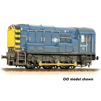 Class 08 08818 in BR blue - weathered