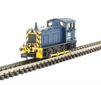 Class 04 Shunter D2295 in BR Blue with Wasp Stripes