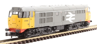 Class 31/1 31154 in BR railfreight grey