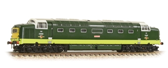 Class 55 'Deltic' D9009 "Alycidon" in BR green with small yellow ends