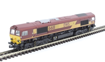 Class 66 66111 in EWS livery