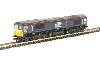 Class 66 66434 in DRS Plain Blue with Compass Logos