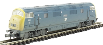 Class 42 Warship 810 'Cockade' in BR Blue - weathered
