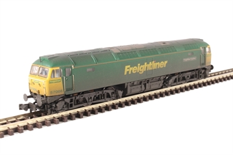 Class 57/0 57008 "Freightliner Explorer" in Freightliner livery - weathered