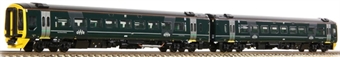 Class 158 2-car DMU 158766 in GWR green