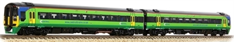 Class 158 2-car DMU 158856 in Central Trains green