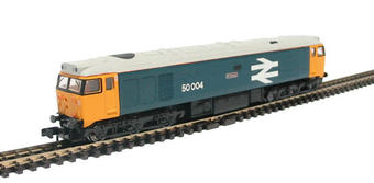 Class 50 50004 'St. Vincent' in BR Blue with Large Logo