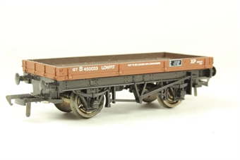 1 Plank Lowfit Wagon B450023 in BR Bauxite