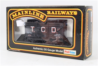 7-plank open wagon with coke rails - TCD 171 in black