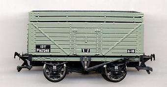 7-plank 13 ton wagon P167248 with coke rail in BR grey