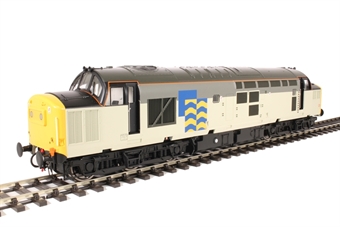 Class 37/0 in BR Railfreight petroleum sector triple grey with centre headcode box (unnumbered)