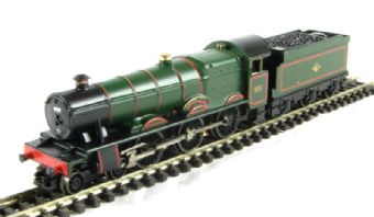 Hall Class 4-6-0 4979 'Wooton Hall' in BR green with late crest