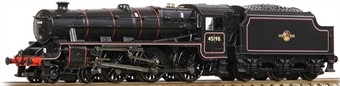 Class 5MT 'Black 5' 45198 in BR lined black with late crest and welded tender