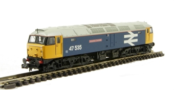 Class 47/4 47535 'University of Leicester' in BR Blue with Large Logo