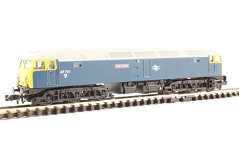 Class 47/7 47701 'Saint Andrew' in BR Blue