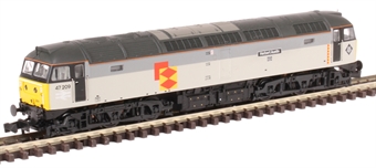 Class 47/0 47209 "Herbert Austin" in BR railfreight triple grey distribution sector