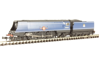 Class 21C1 Merchant Navy 4-6-2 35024 'East Asiatic Company' in BR blue with early emblem