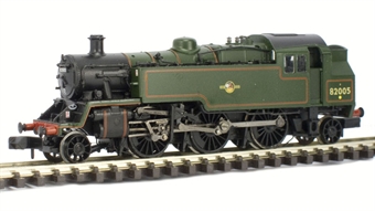 Class 3MT BR Standard 2-6-2 tank 82005 in BR lined green with late crest (WR Chester 6E)