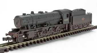 Class WD Austerity 2-8-0 90201 in BR black with late crest - weathered