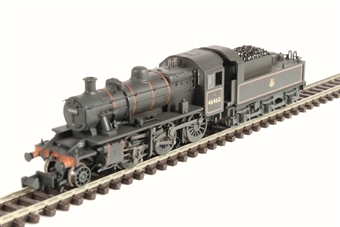 Class 2MT Ivatt 2-6-0 46460 in BR lined black with early emblem - weathered