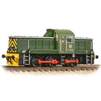 Class 14 D9522 in BR green with wasp stripes - Digital sound fitted