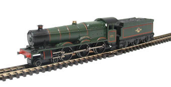 Hall Class 4-6-0 5955 'Garth Hall' in BR Green with late crest
