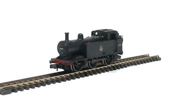 Class 3F Jinty 0-6-0T 47593 in BR black with early emblem (weathered)
