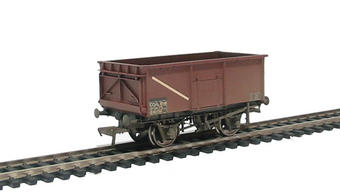 16 Ton steel mineral wagon in BR brown without top flat doors (weathered)