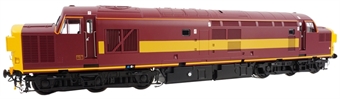 Class 37/0 in EWS red and gold with split headcode - unnumbered
