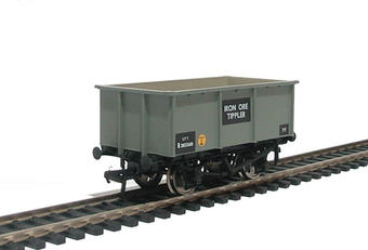 27 ton steel mineral tippler wagon B381500 for iron ore in BR grey livery