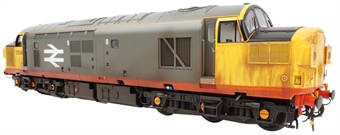 Class 37/0 37008 in Railfreight Red Stripe - weathered