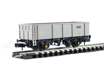 POA 46 tonne box mineral wagon with reinforced ends in 'Tiger' Grey.