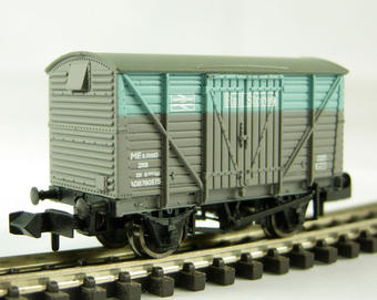 12 Ton ventilated van with planked sides in BR Rail Stores grey ADB780575
