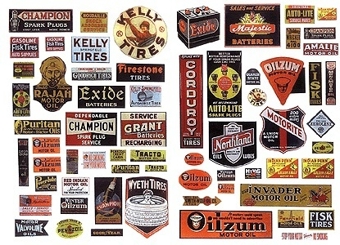 1940s-1950s Oil and Tire Signs for Gas Stations (67)