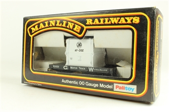 GWR match wagon in grey 70001 with GWR AF container in white AF-2102