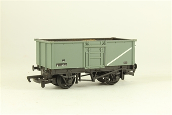16T steel mineral wagon in BR grey with ore load - B118301